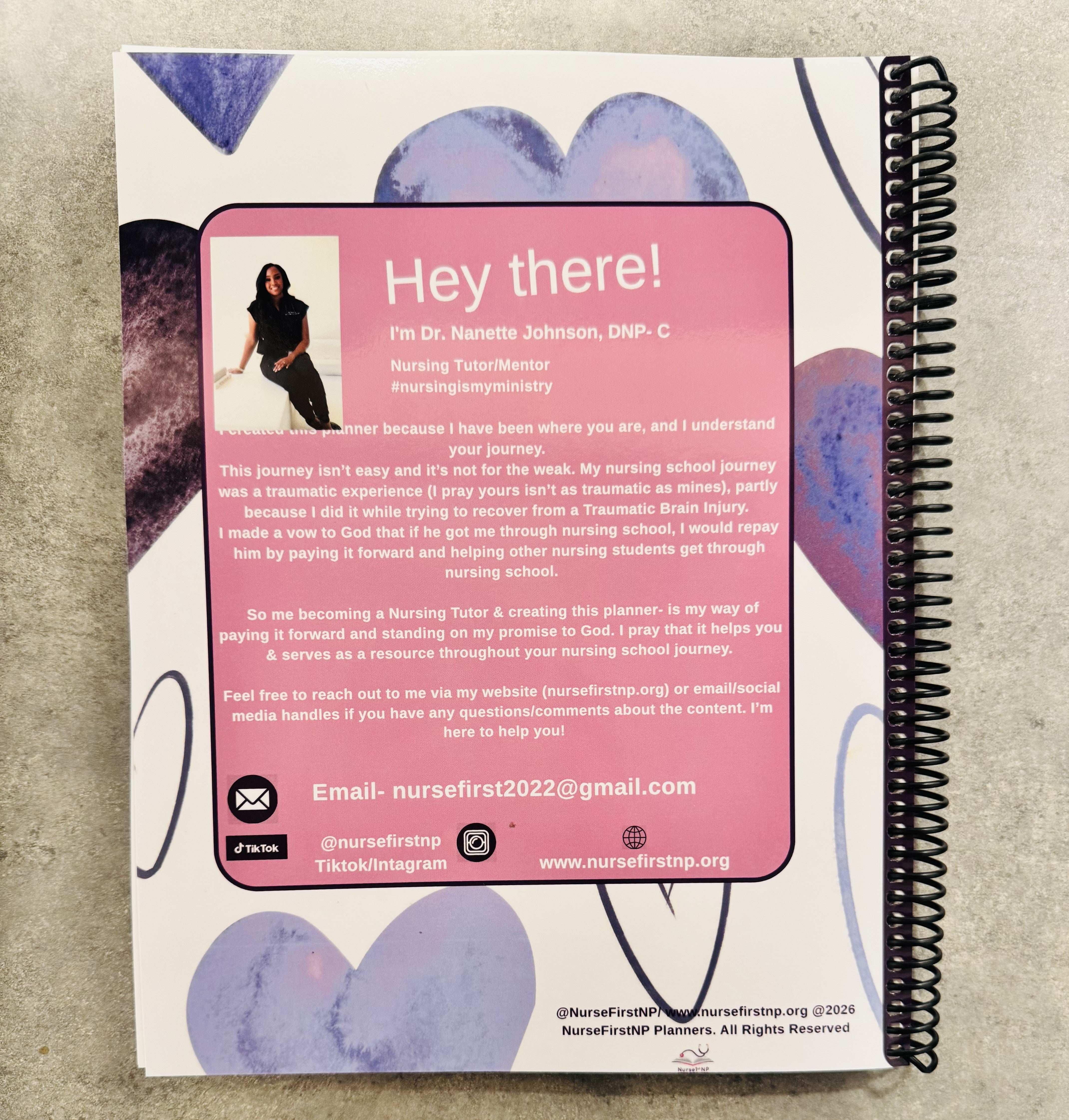 Thriving In Nursing School Study Planner