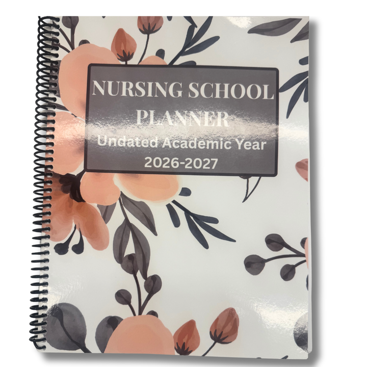 Nursing School Planner- Undated Academic Year 2026-2027