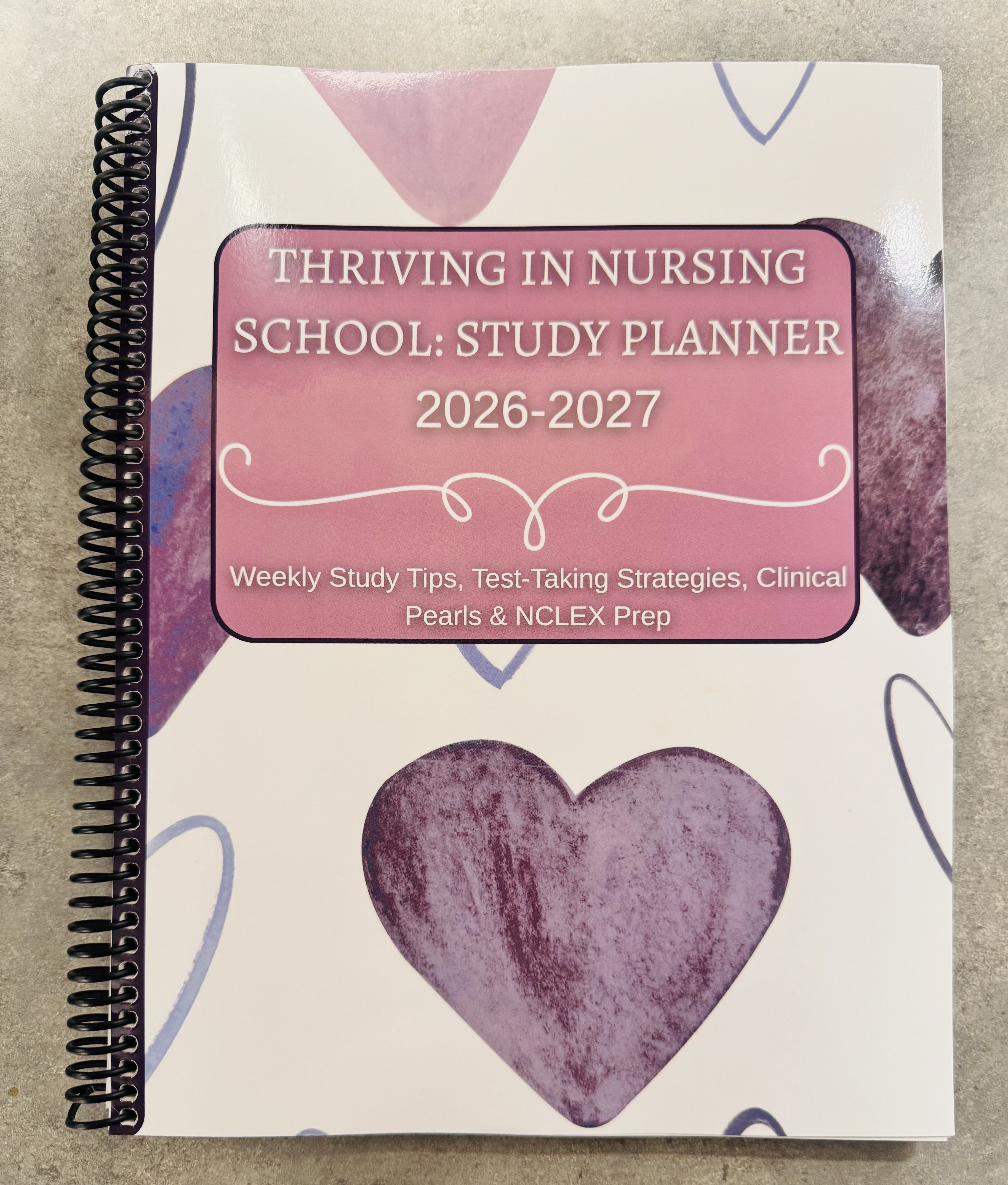 Thriving In Nursing School Study Planner