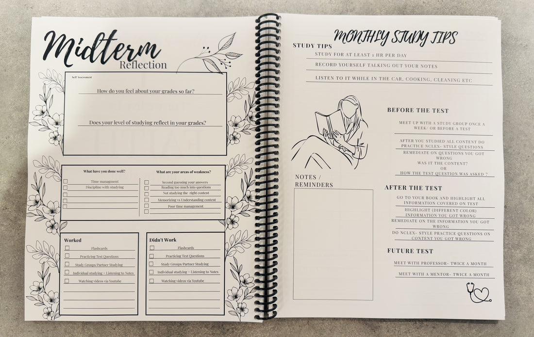 Thriving In Nursing School Study Planner