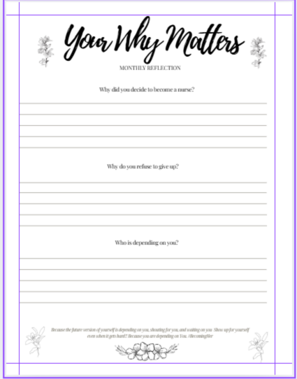 Nursing School Planner- Undated Academic Year 2026-2027