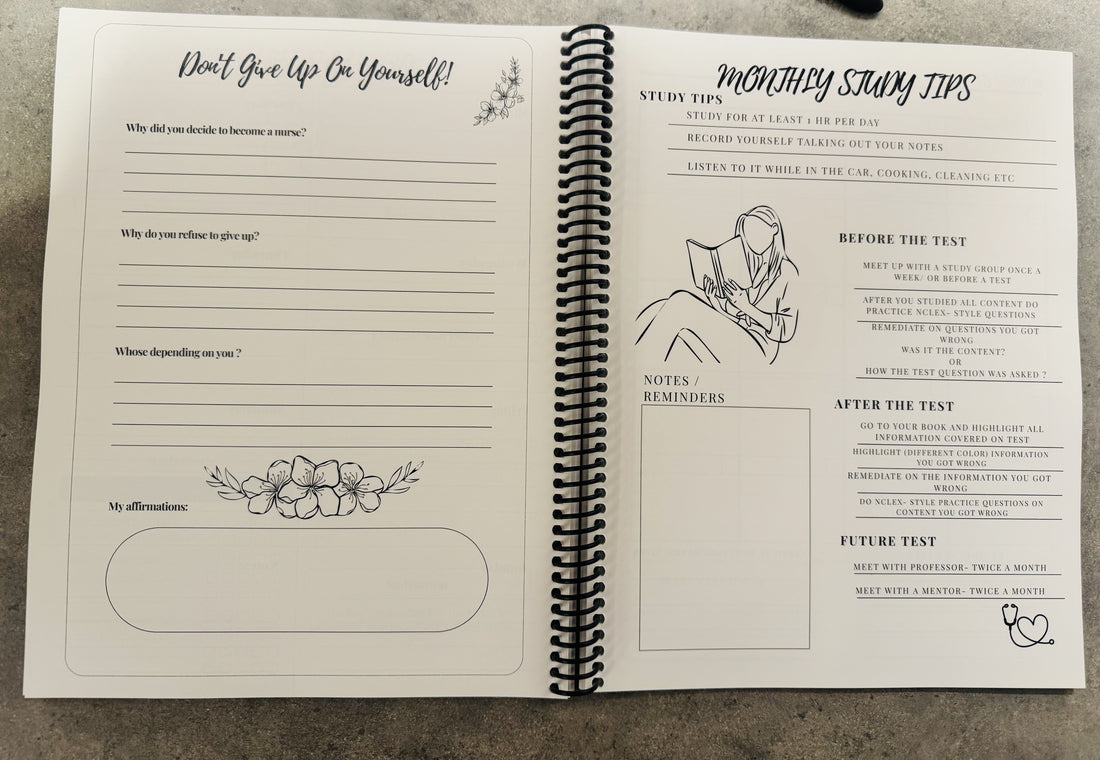 Thriving In Nursing School Study Planner