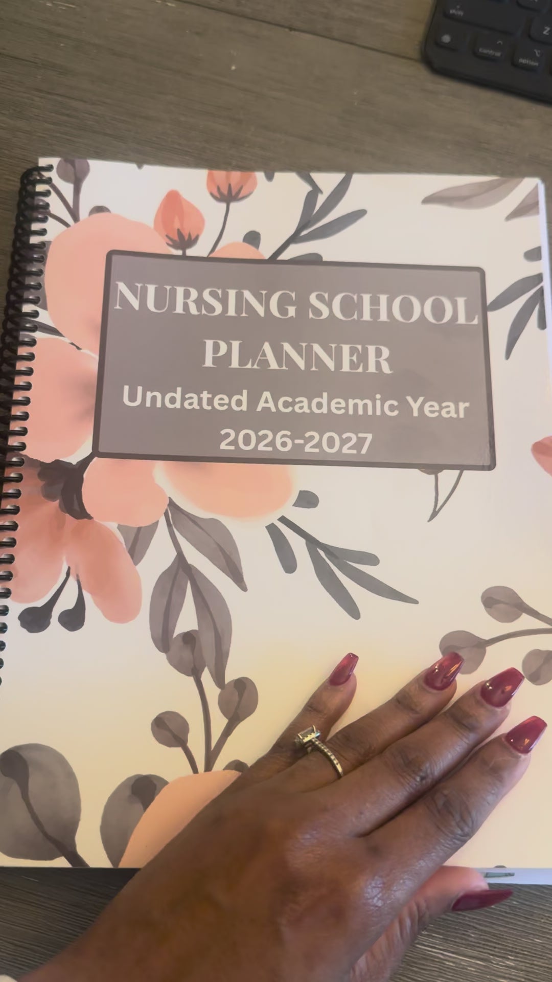 Nursing School Planner- Undated Academic Year 2026-2027