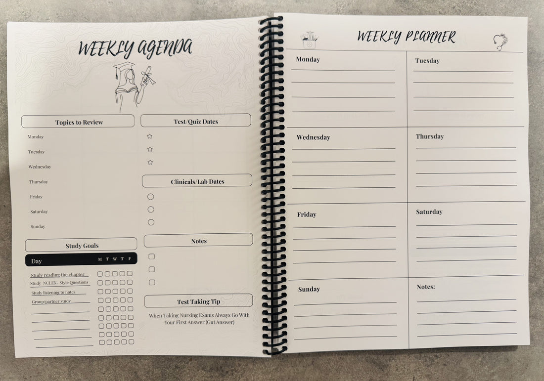 Thriving In Nursing School Study Planner